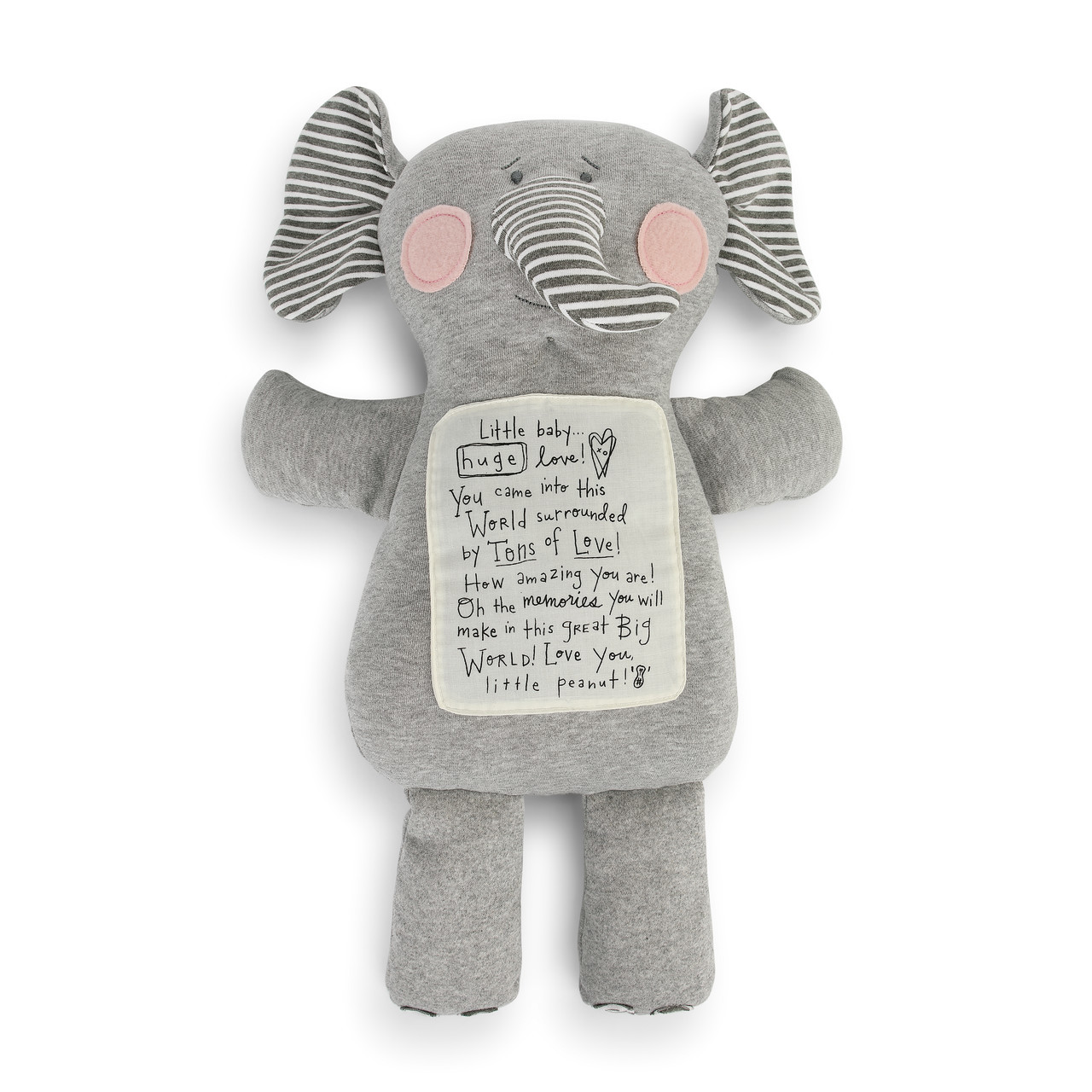 Demdaco Noah's Ark Tons of Love Elephant Plush