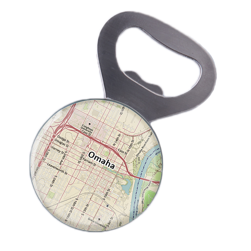 chart metalworks omaha zoomed in bottle opener borsheims chart metalworks