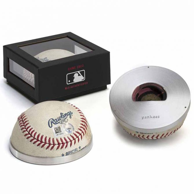 Tokens & Icons New York Yankees Game Used Baseball Bottle Opener