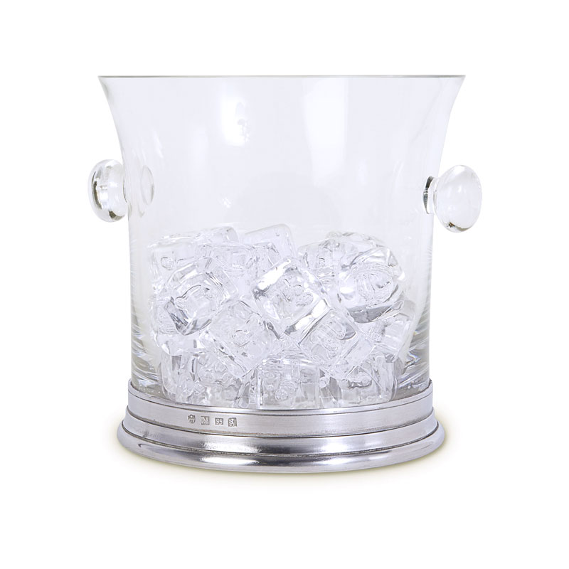 Match Crystal Ice Bucket with Handles Borsheims