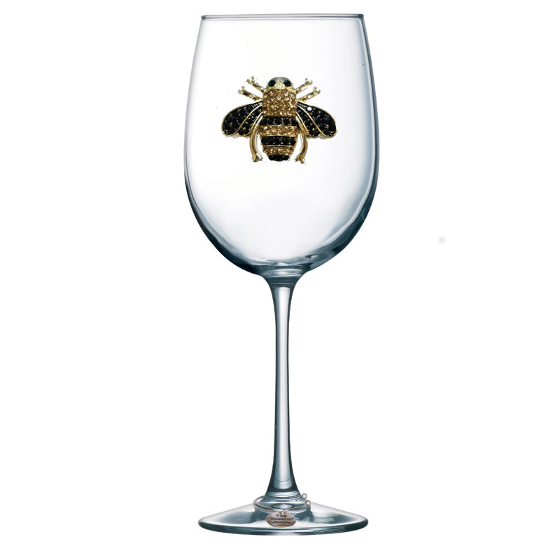 The Queens' Jewels Queen Bee Jeweled Glassware