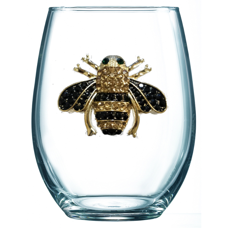 The Queens' Jewels Queen Bee Jeweled Glassware