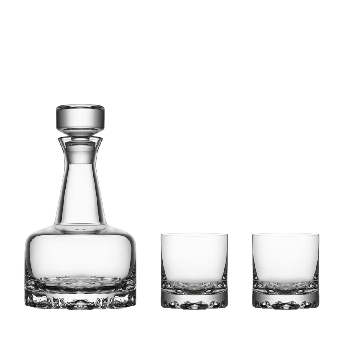 Orrefors Erik Decanter and Old Fashioned 3 Piece Set