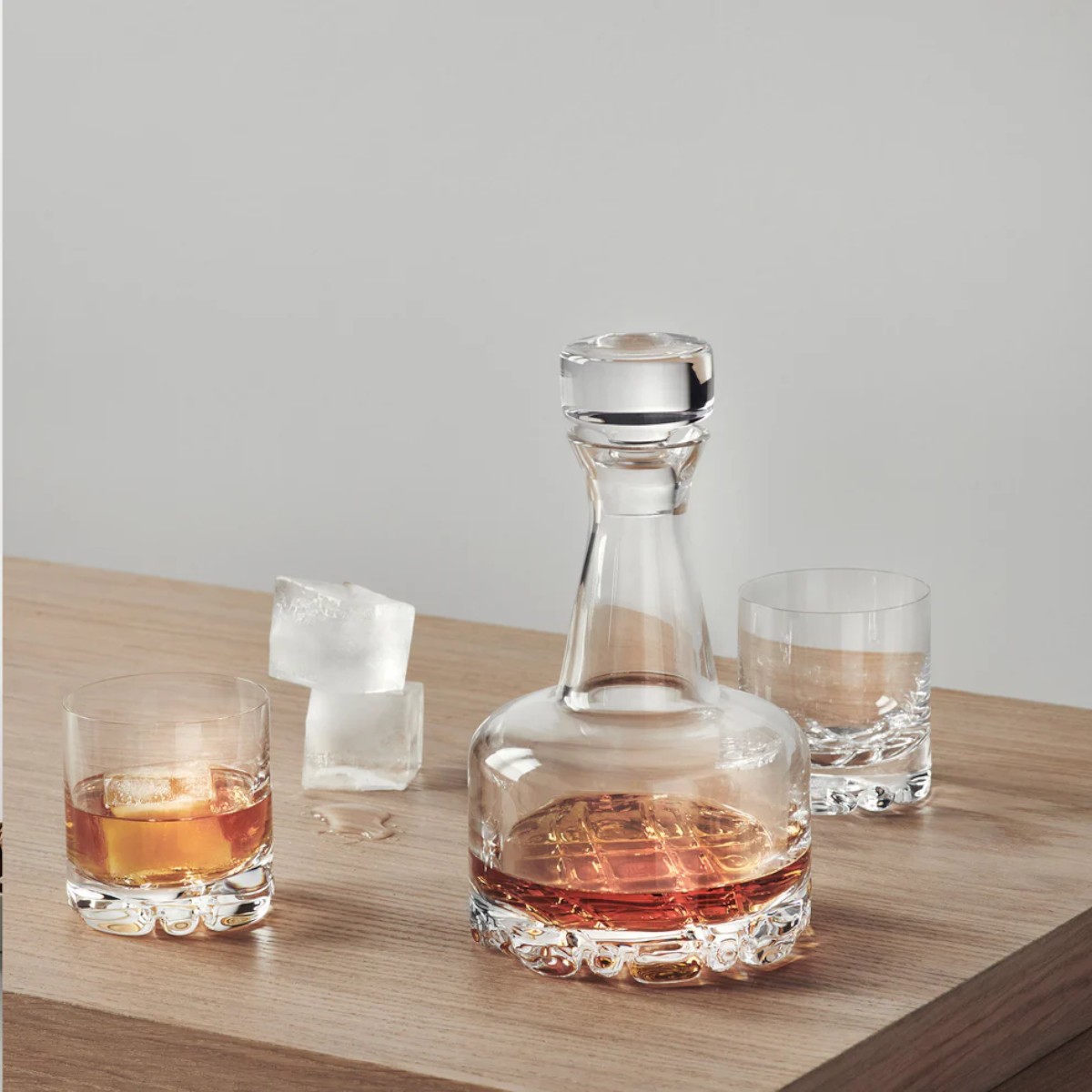 Orrefors Erik Decanter and Old Fashioned 3 Piece Set
