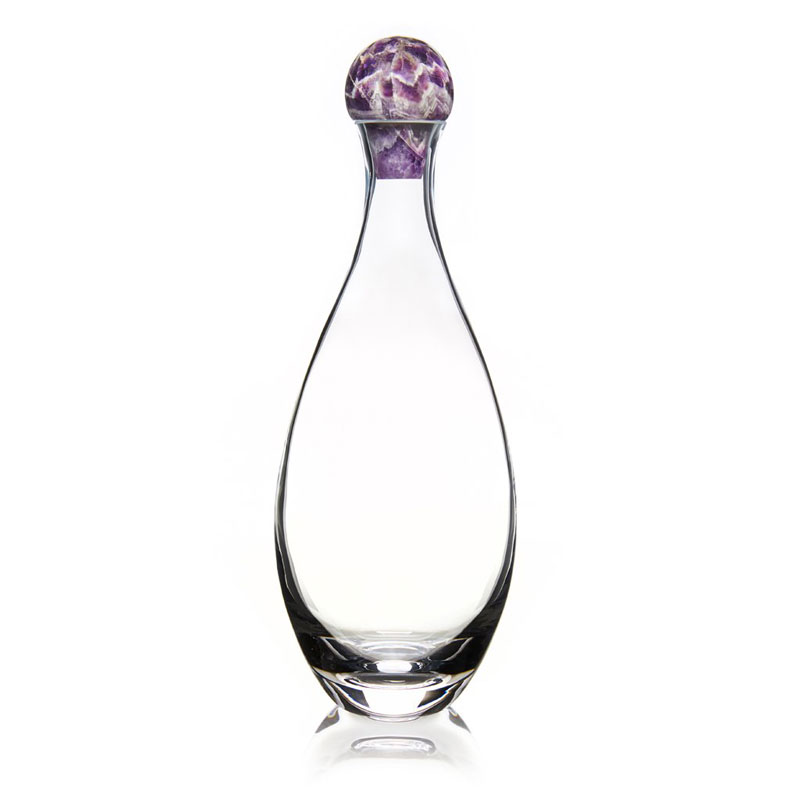Anna New York Elevo Decanter, Amethyst