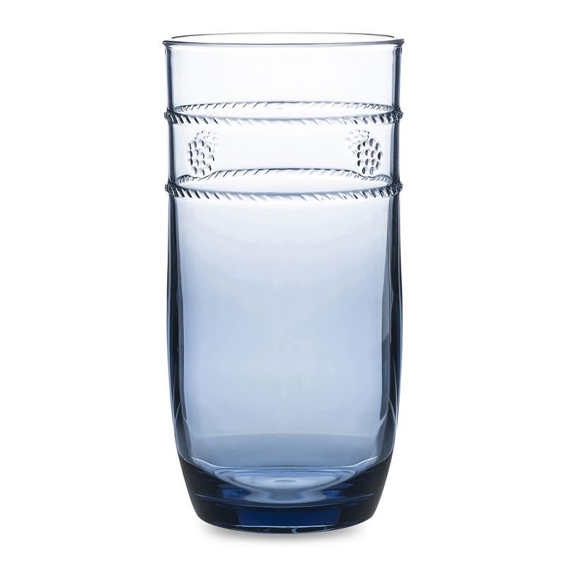 Juliska Isabella Blue Beverage Glass, Large