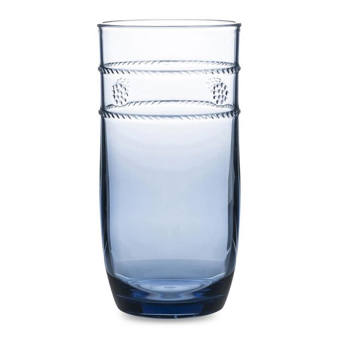 Juliska Isabella Blue Beverage Glass, Large