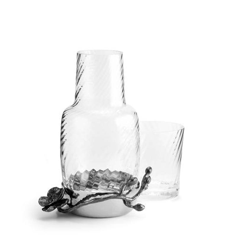 Michael Aram Black Orchid Bedside Carafe with Tumbler