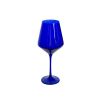 Royal Blue Stemmed Wine Glasses, Set of 6