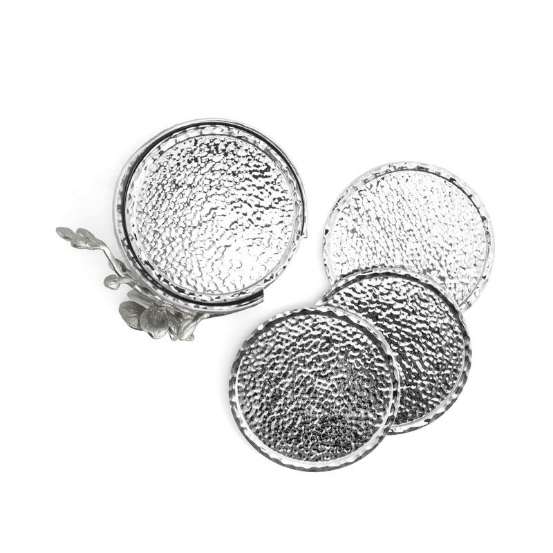 Michael Aram White Orchid Drink Coaster Set