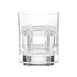 Reed And Barton Sloane Set Di 4 Bicchieri Old Fashioned In Cristallo - Motivo Incrociato, Lavaggio A Mano