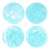 Nashi Set of 4 Coasters, Aqua Swirl