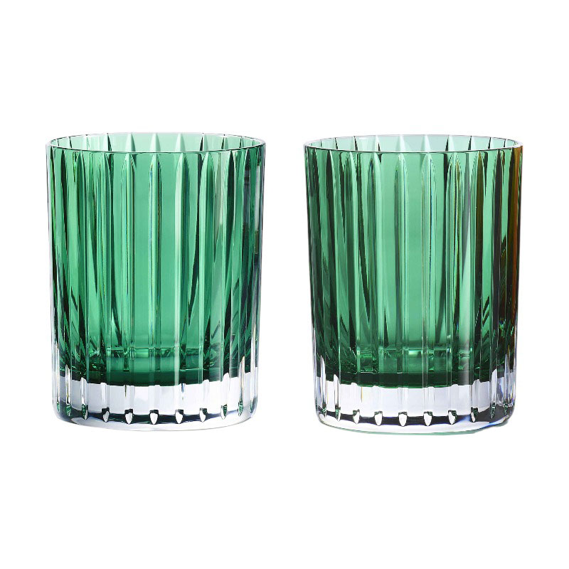 Baccarat Harmonie Colors Of Joy Green Tumblers, Set of 2