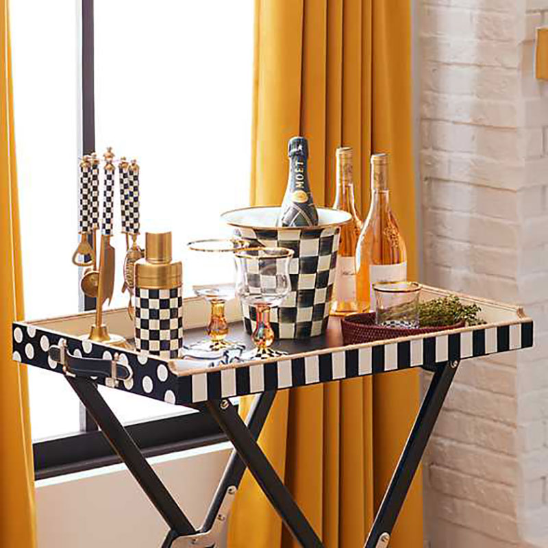 MacKenzie-Childs Courtly Check Wine Glass