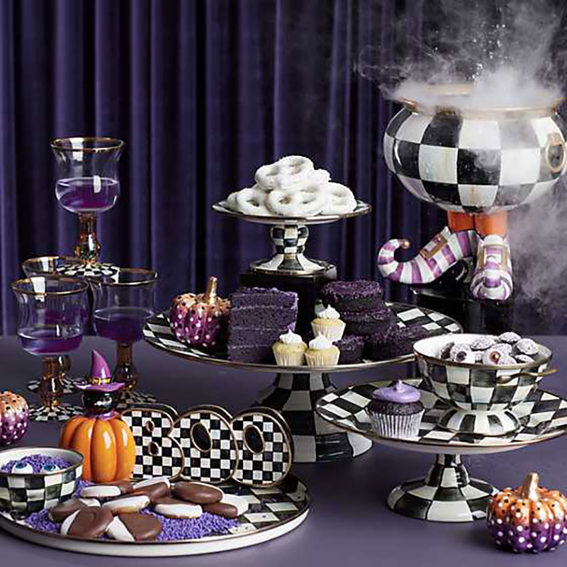 MacKenzie-Childs Courtly Check Wine Glass