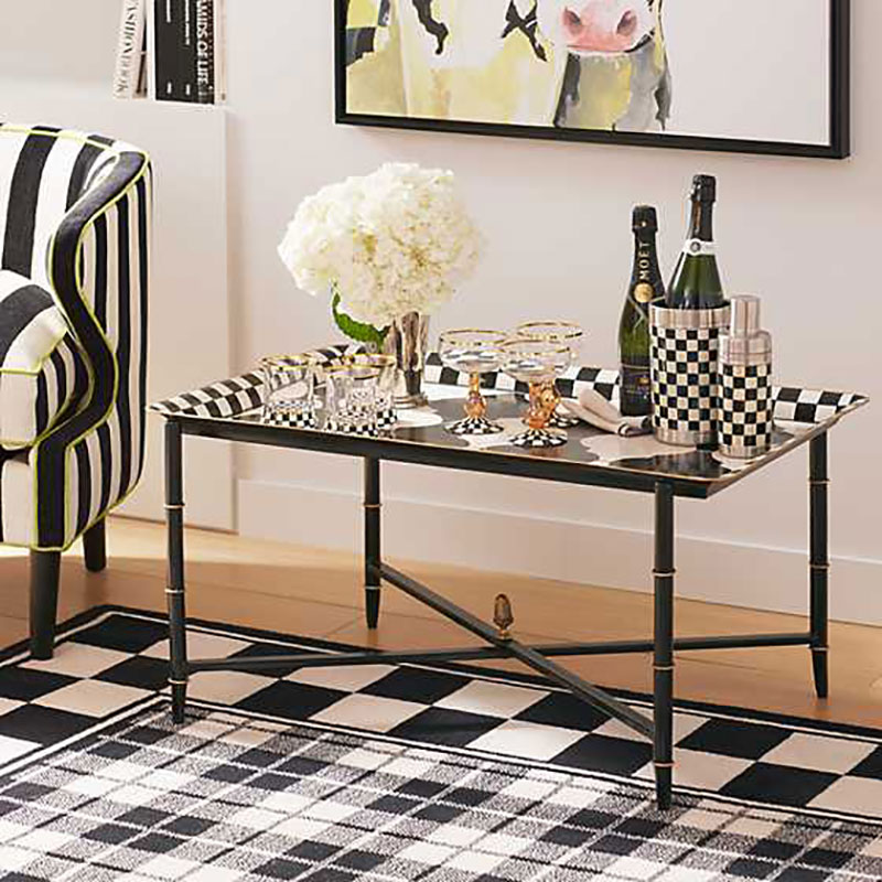 MacKenzie-Childs Courtly Check Tumbler Glasses, Set of 2