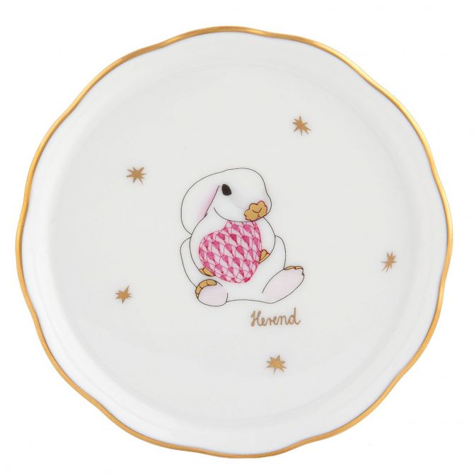 Herend Raspberry Bunny Coaster