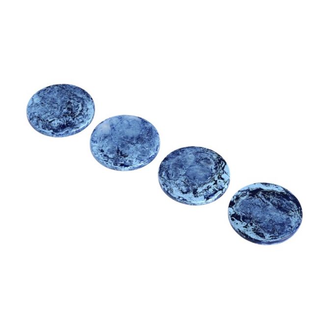 Nashi Denim Swirl Coasters, Set of 4