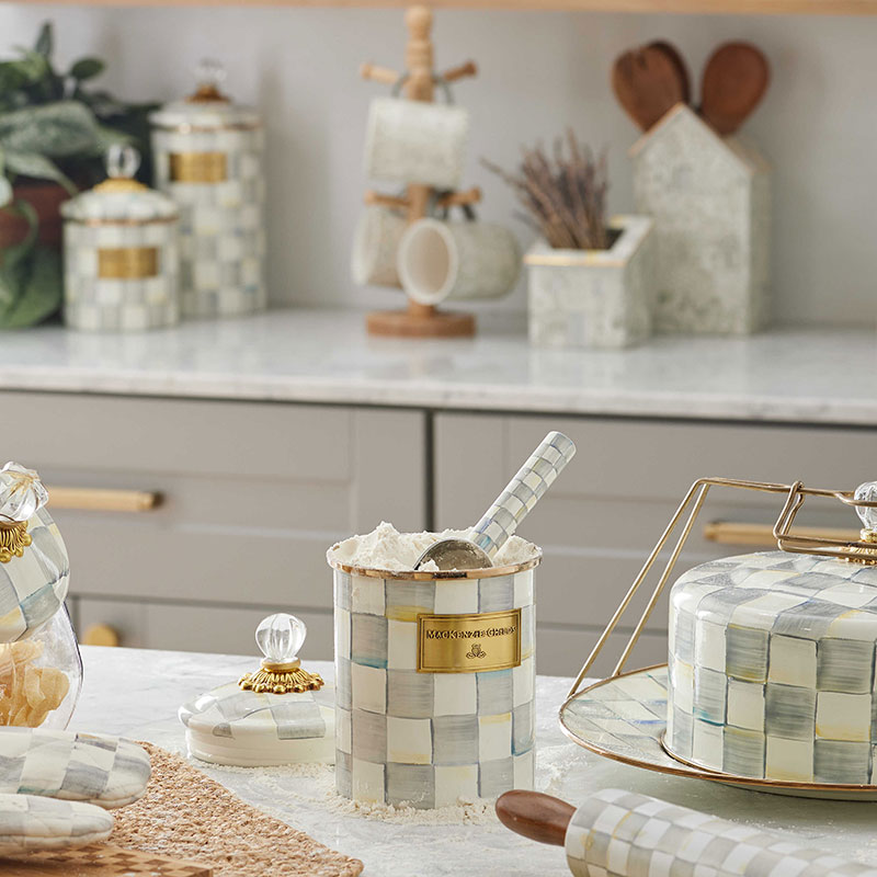 MacKenzie-Childs Sterling Check Small Scoop