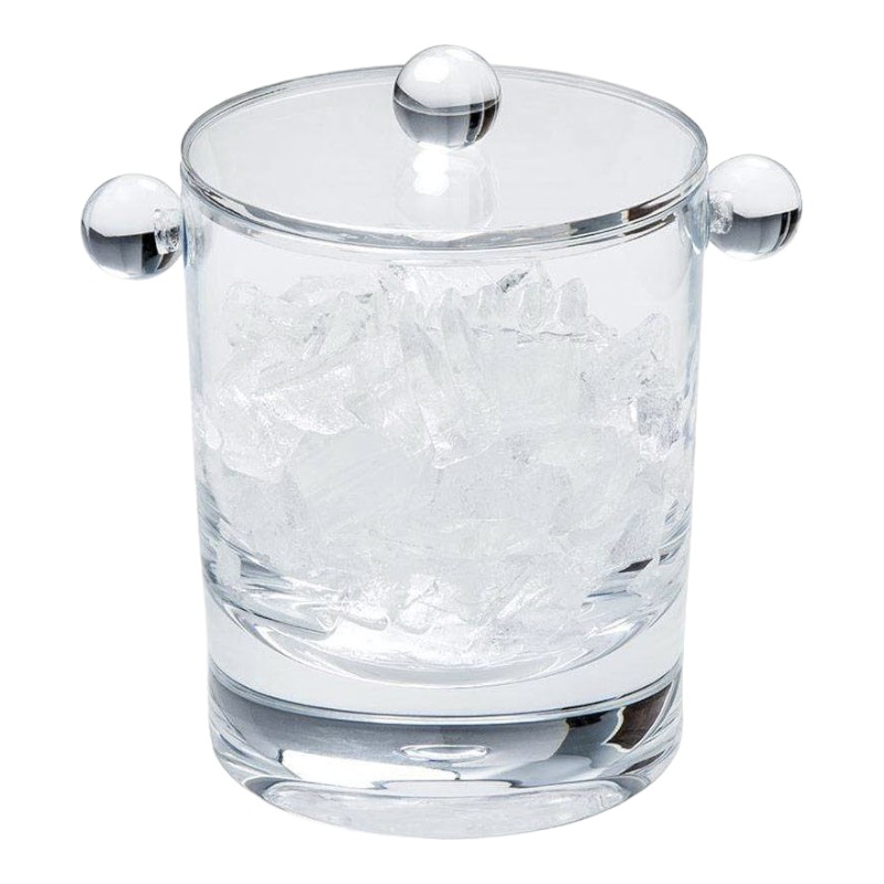 Acrylic 60oz Ice Bucket and Lid, Clear