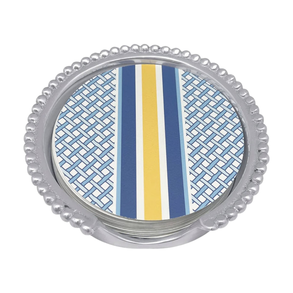 Mariposa Pickleball Paddle Beaded Coaster Set