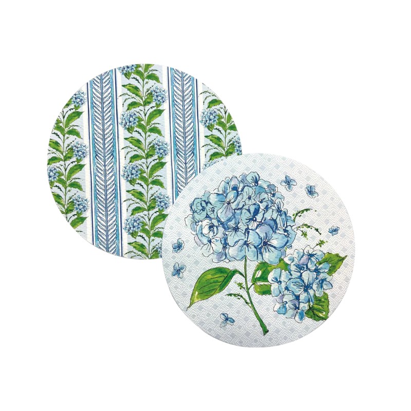 Mariposa Hydrangea Beaded Coaster Set