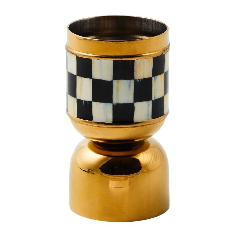 MacKenzie-Childs Courtly Check 3260 Gold Jigger