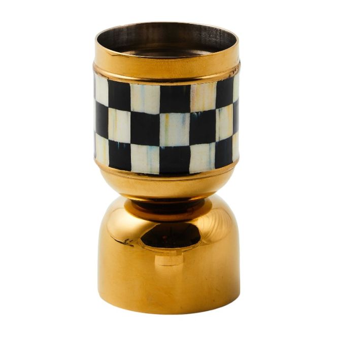 MacKenzie-Childs Courtly Check 3260 Gold Jigger