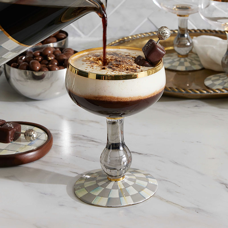 MacKenzie-Childs Sterling Check Coupe