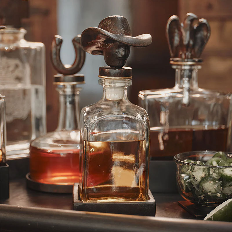 Jan Barboglio Vaquero Cowboy Decanter