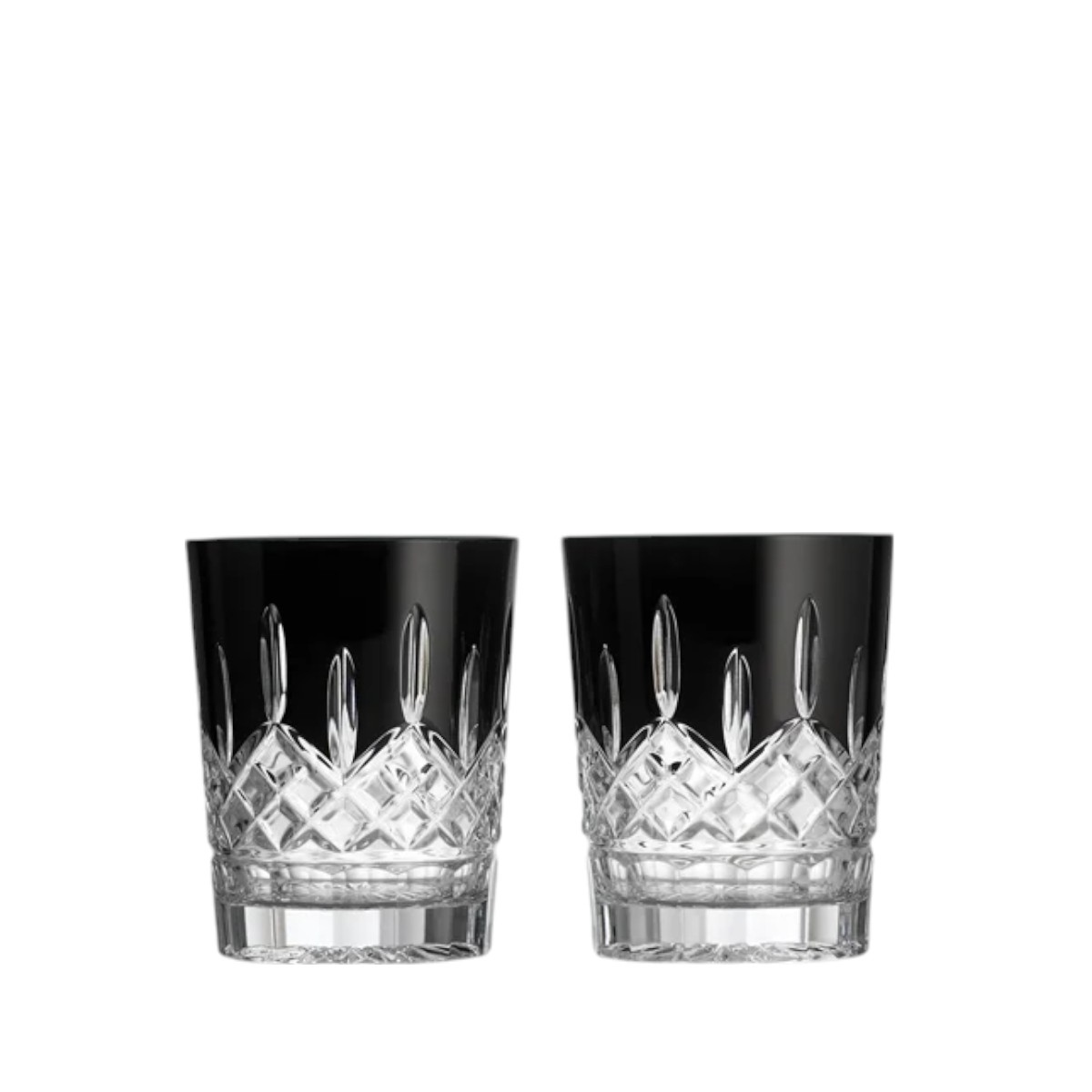 Waterford Lismore Black Double Old Fashioned, Set of 2