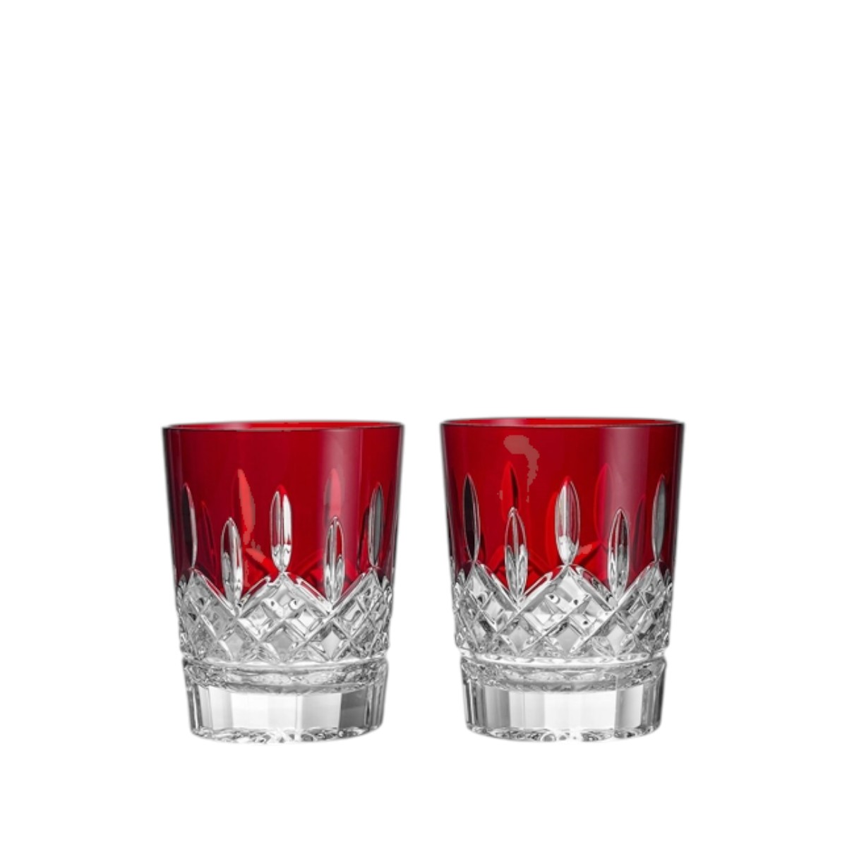Waterford Lismore Red Double Old Fashioned 12.5fl oz, Set of 2
