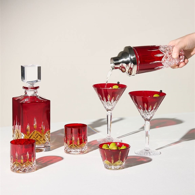 Waterford Lismore Red Martini Glasses, Set of 2