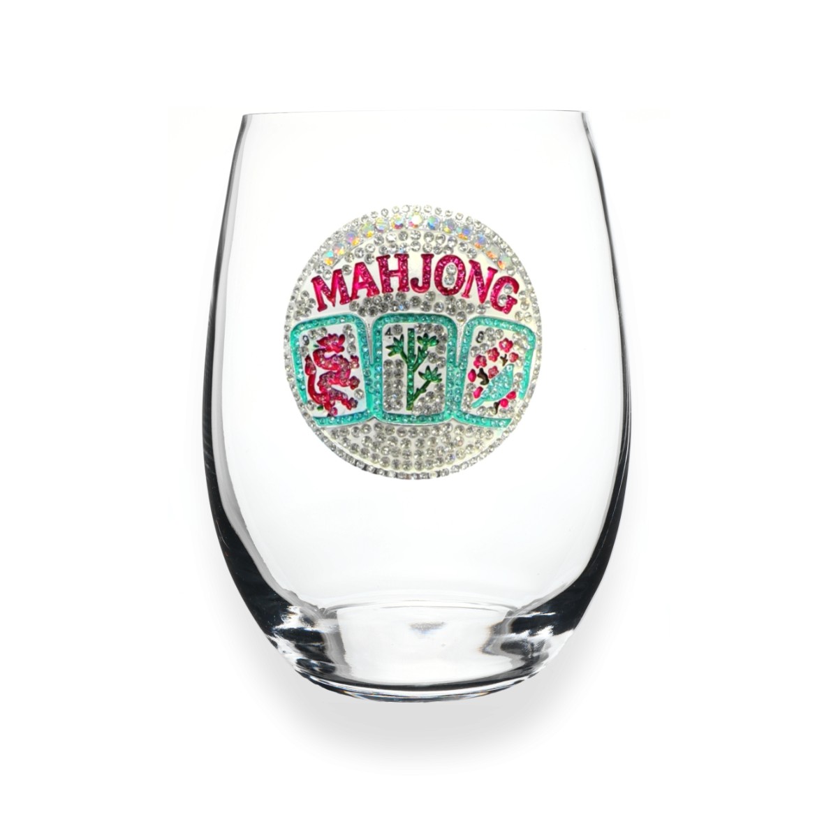 The Queens' Jewels Mahjong Stemless Wine Glass