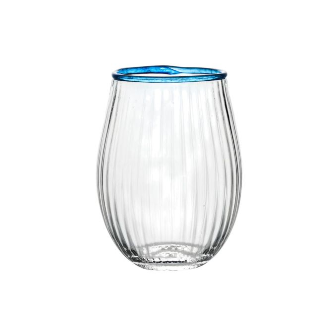 Juliska Stemless Wine Glass, Chambray