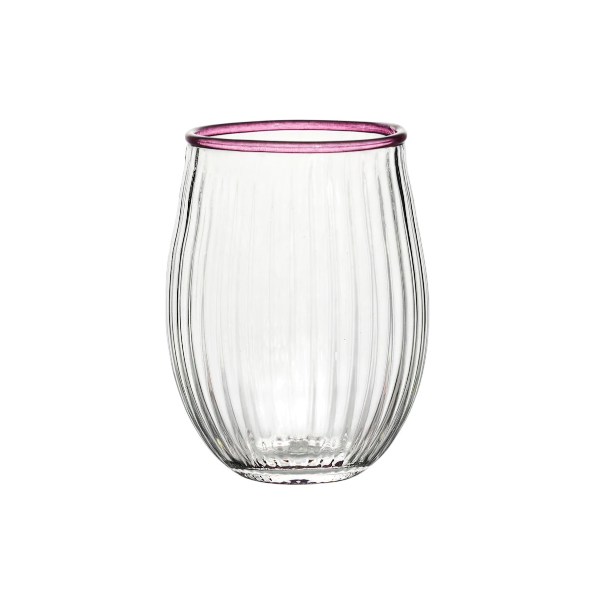 Juliska Stemless Wine Glass, Blush
