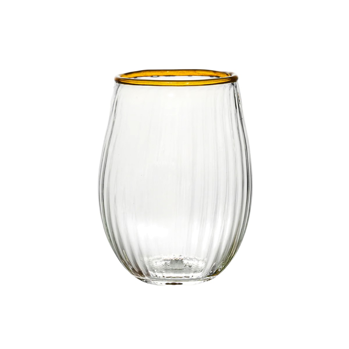 Juliska Stemless Wine Glass, Daffodil