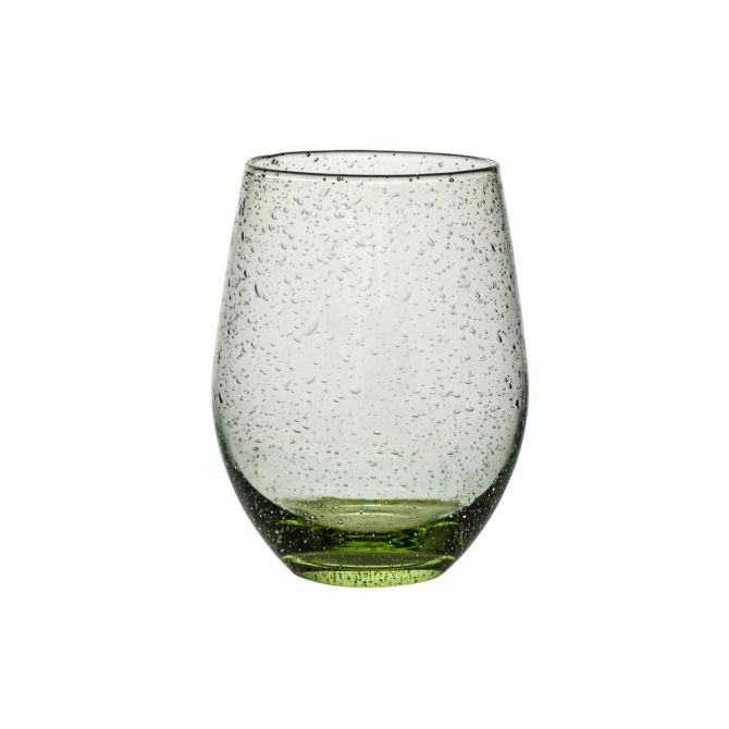 Juliska Provence Stemless Glass Flute, Basil