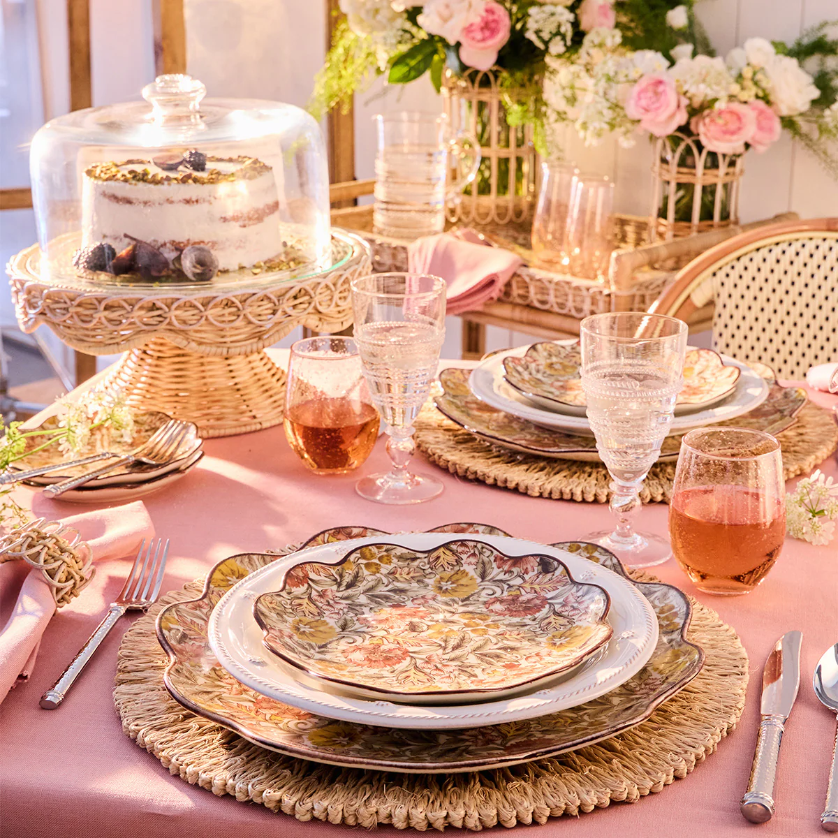 Juliska Provence Stemless Wine Glass, Blush