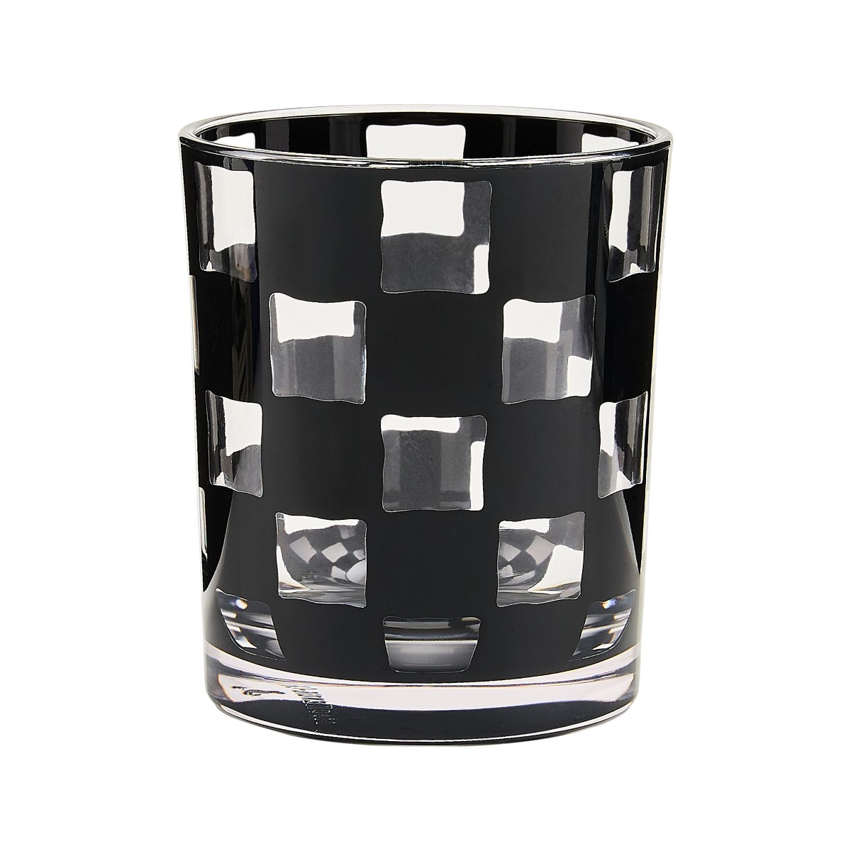 MacKenzie-Childs Set of 4 Acrylic Tumblers, Black