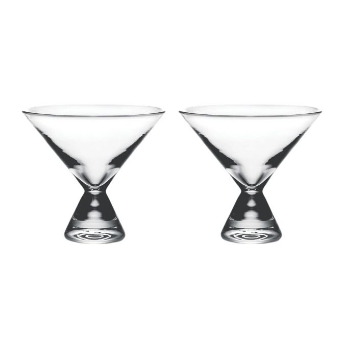 Simon Pearce Westport Martini Glasses, Set of 2