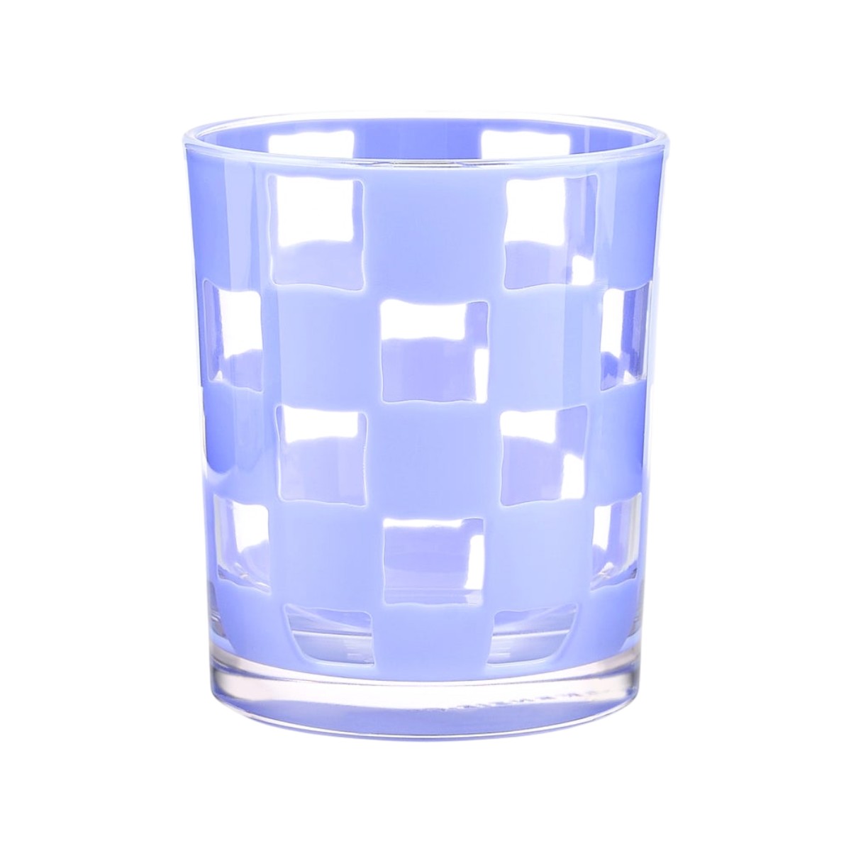 MacKenzie-Childs Blue Check Acrylic Tumblers, Set of 4