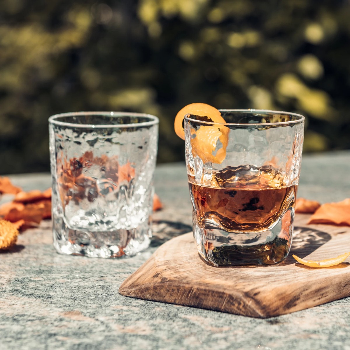 Simon Pearce Woodbury Bourbon Glasses, Set of 2