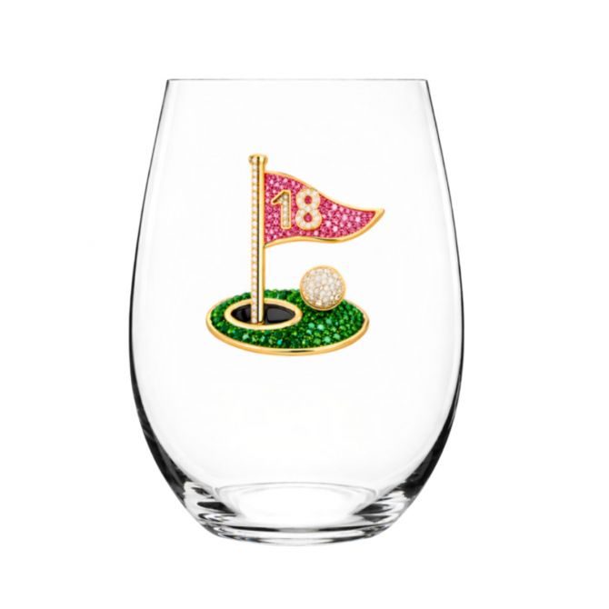 The Queens' Jewels 18th Hole Stemless Wine Glass