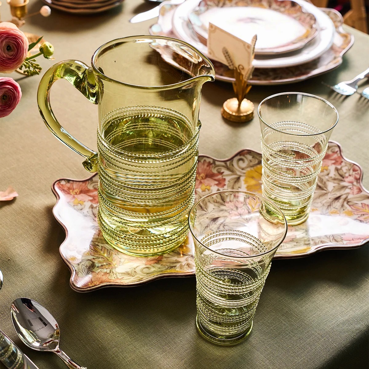 Juliska Ella Large Tumbler, Green