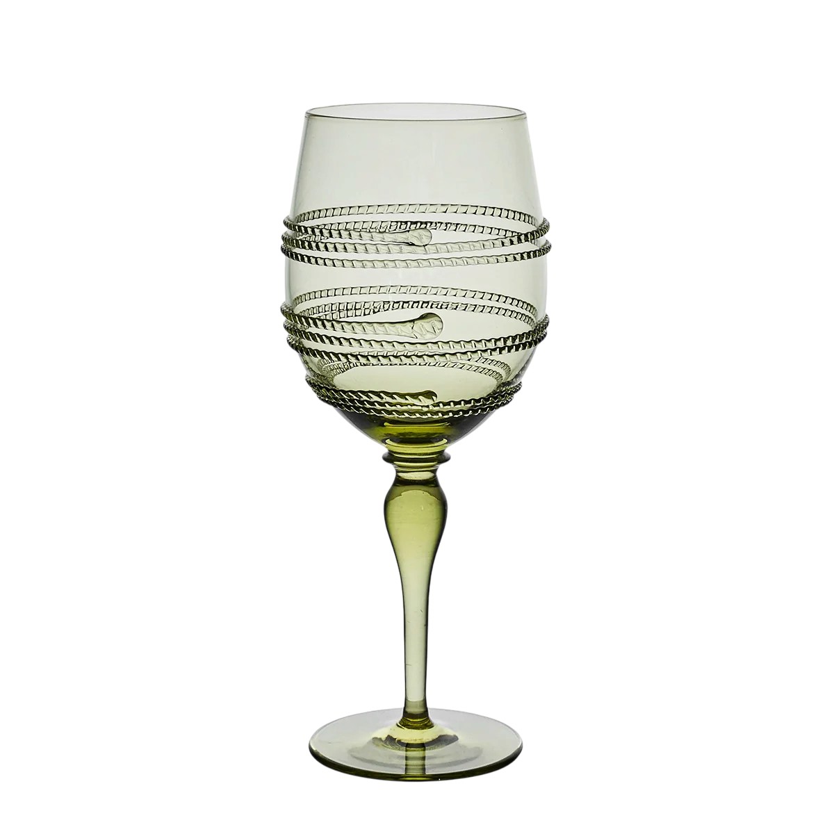 Juliska Ella Wine Glass, Green