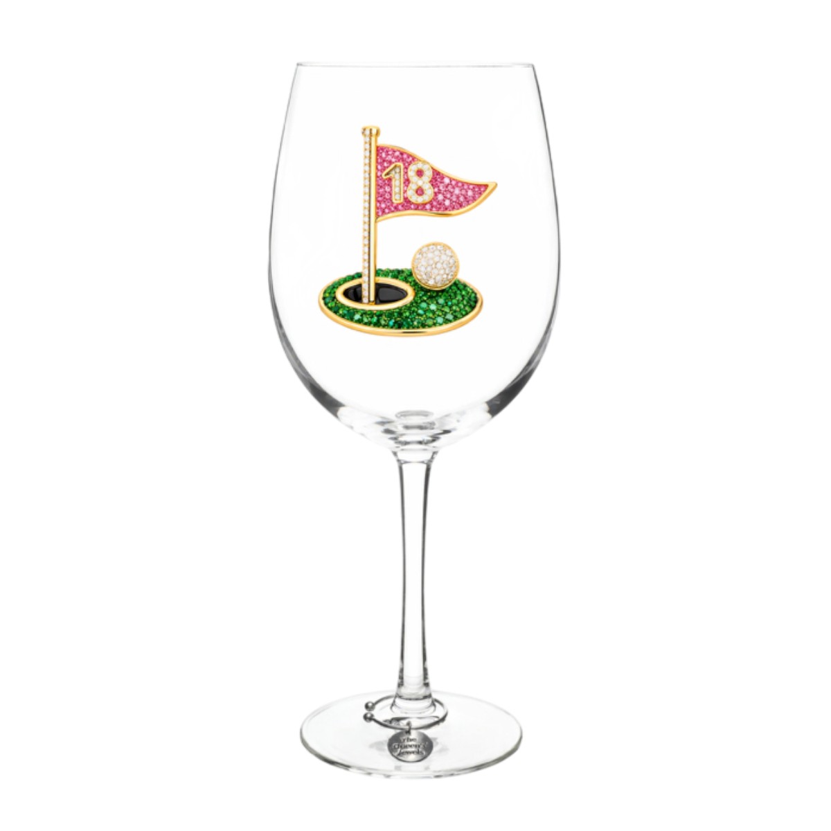 The Queens' Jewels 18th Hole Stemmed Wine Glass