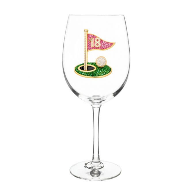 The Queens' Jewels 18th Hole Stemmed Wine Glass