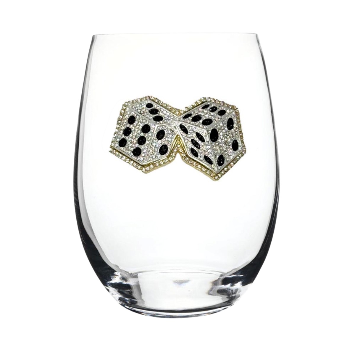 The Queens' Jewels Dice Stemless Wine Glass