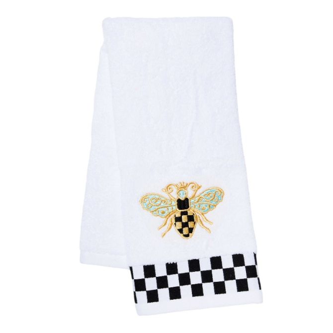 MacKenzie-Childs Queen Bee Check Hand Towel